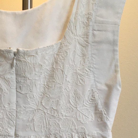 J. Crew White Embroidered Mirabel Dress 00 (XS) - Picture 5 of 7